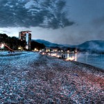 Abkhazia-Picunda-landscapes-mountains-night-view-sea